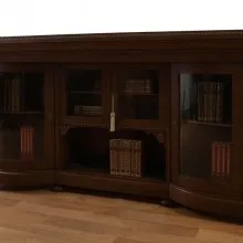 BIBLIOTEKA PODRĘCZNA WITRYNA rzeźbiona, antyk RTV