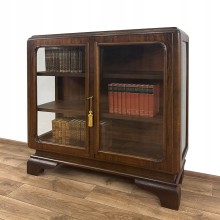 WITRYNA ART DECO BIBLIOTEKA PODRĘCZNA SZAFKA ANTYK