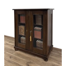 BIBLIOTEKA PODRĘCZNA WITRYNA SERWANTKA ANTYK SZAFKA DWUDRZWIOWA