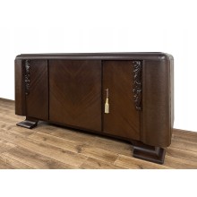 KOMODA BUFET ART DECO ANTYK 2 SZUFLADY PŁASKORZEŹBY POD TV RTV