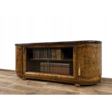 BIBLIOTEKA PODRĘCZNA WITRYNA ANTYK ART DECO PODEST SZAFKA POD RTV sygnowana