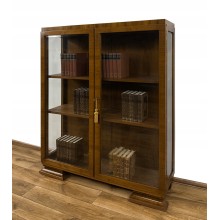 WITRYNA BIBLIOTEKA PODRĘCZNA ART DECO ANTYK SZAFKA SERWANTKA, LATA 30.