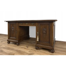 BIURKO Z SEJFEM GABINETOWE ANTYK dwustronne