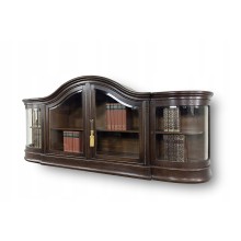 WITRYNA WISZĄCA antyk BIBLIOTEKA PODRĘCZNA RZEŹBIONA ROGI OBFITOŚCI 100-l.