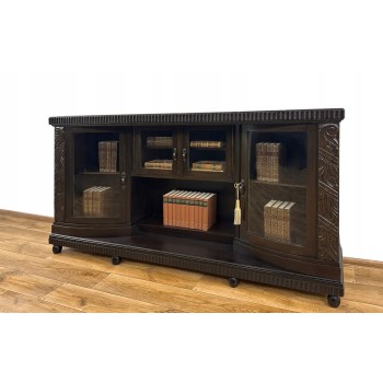 BIBLIOTEKA PODRĘCZNA WITRYNA ANTYK SZAFKA