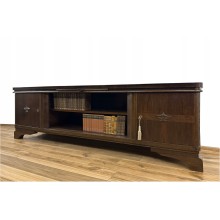 KOMODA DŁUGA SZAFKA PODEST ANTYK POD TV RTV, 3 SZUFLADY 2,3 m dł