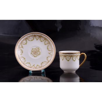 FILIŻANKA DO KAWY HAVILAND & Co LIMOGES FRANCJA SECESJA XIX/XX w.