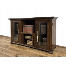 BIBLIOTECZKA PODRĘCZNA ANTYK 100-LETNI WITRYNA PODEST SZAFKA TV