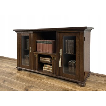 BIBLIOTECZKA PODRĘCZNA ANTYK 100-LETNI WITRYNA PODEST SZAFKA TV