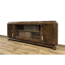 BIBLIOTEKA PODRĘCZNA PODEST ANTYK WITRYNA ART DECO SZAFKA TV RTV