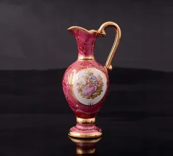 LIMOGES WAZON FRAGONARD ZŁOCONY SCENA RODZ FRANCJA