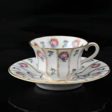 ROSENTHAL FILIŻANKA MOCCA ANTYK KWIATY 1922-1933