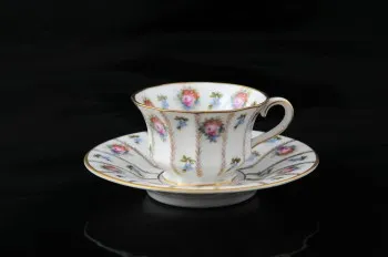 ROSENTHAL FILIŻANKA MOCCA ANTYK KWIATY 1922-1933